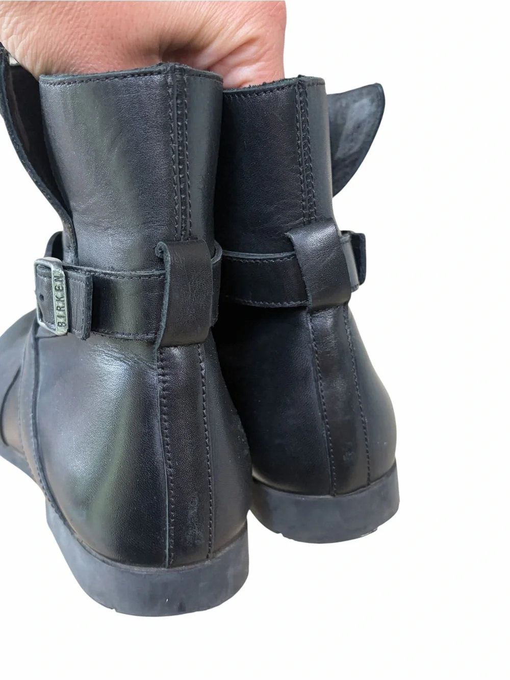 Birkenstock Collin’s Black Leather Slip-On boots size 37 Regular